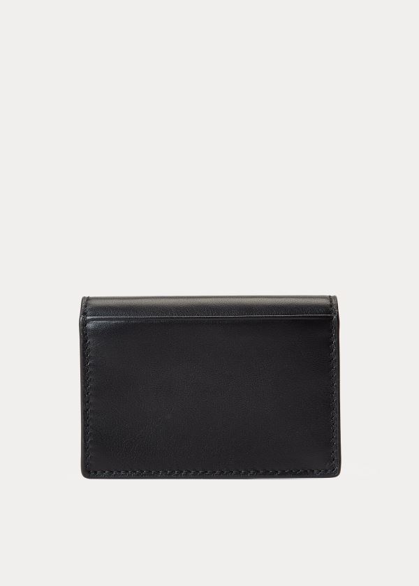 Porta Tarjetas Polo Ralph Lauren Mujer Negros - Nappa Leather - FLIYS9651